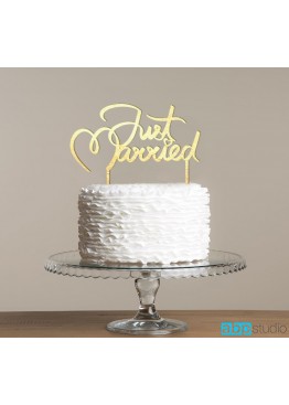 Топер в торт Just Married  (арт.tpt12)