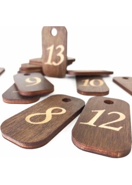 Номерок на ключи деревянный форма на выбор (арт.Nk2) 2021