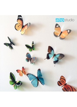 Декор для стен "Бабочки Tropic" микс