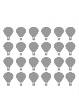 Набор наклеек воздушные шары (цвет на выбор)