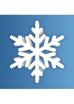 Снежинка пенопласт, толщина 2 см (арт. PEN_SNG2)