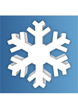 Снежинка пенопласт, толщина 2 см (арт. PEN_SNG4)