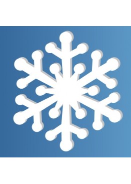 Снежинка пенопласт, толщина 2 см (арт. PEN_SNG6)