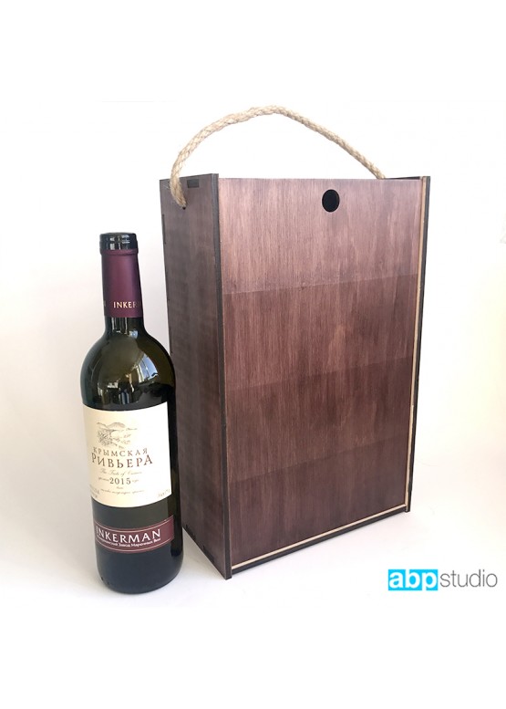 Коробка пенал под 2 бутылки вина