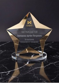 Звезда  с золотом (арт.Nag2) 2025