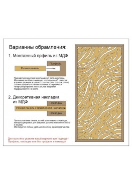 Декоративная панель фанера / МДФ /металл 