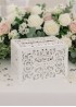 Свадебная коробка для пожеланий с ажурная. Размер: 30х20х20см (2025)