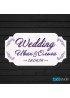 Табличка Свадьба / Wedding с именами и датой (арт.St20)