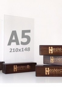 Тейбл тент A5 деревянный с покраской