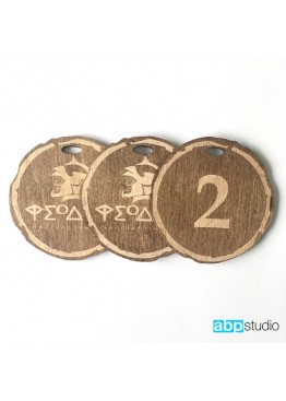 Номерок на ключи деревянный форма на заказ (арт.Nk1) 2021