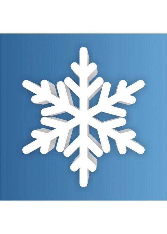 Снежинка пенопласт, толщина 2 см (арт. PEN_SNG2)