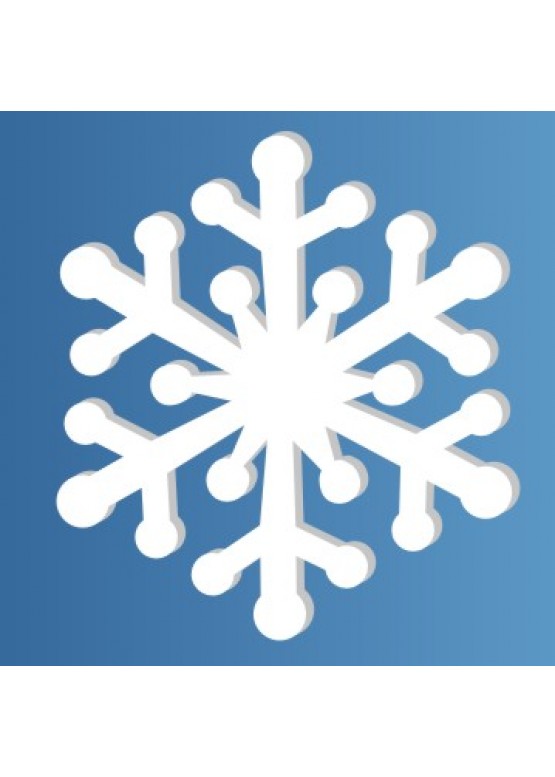 Снежинка пенопласт, толщина 2 см (арт. PEN_SNG6)